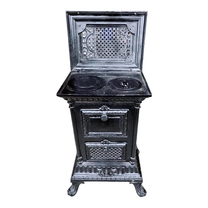 Antique French Cast Iron Stove - The Old Church on Falls
