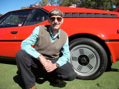 2016 Euro Auto Festival, Greenville, SC photo # 25: Website owner next to a BMW M1 image