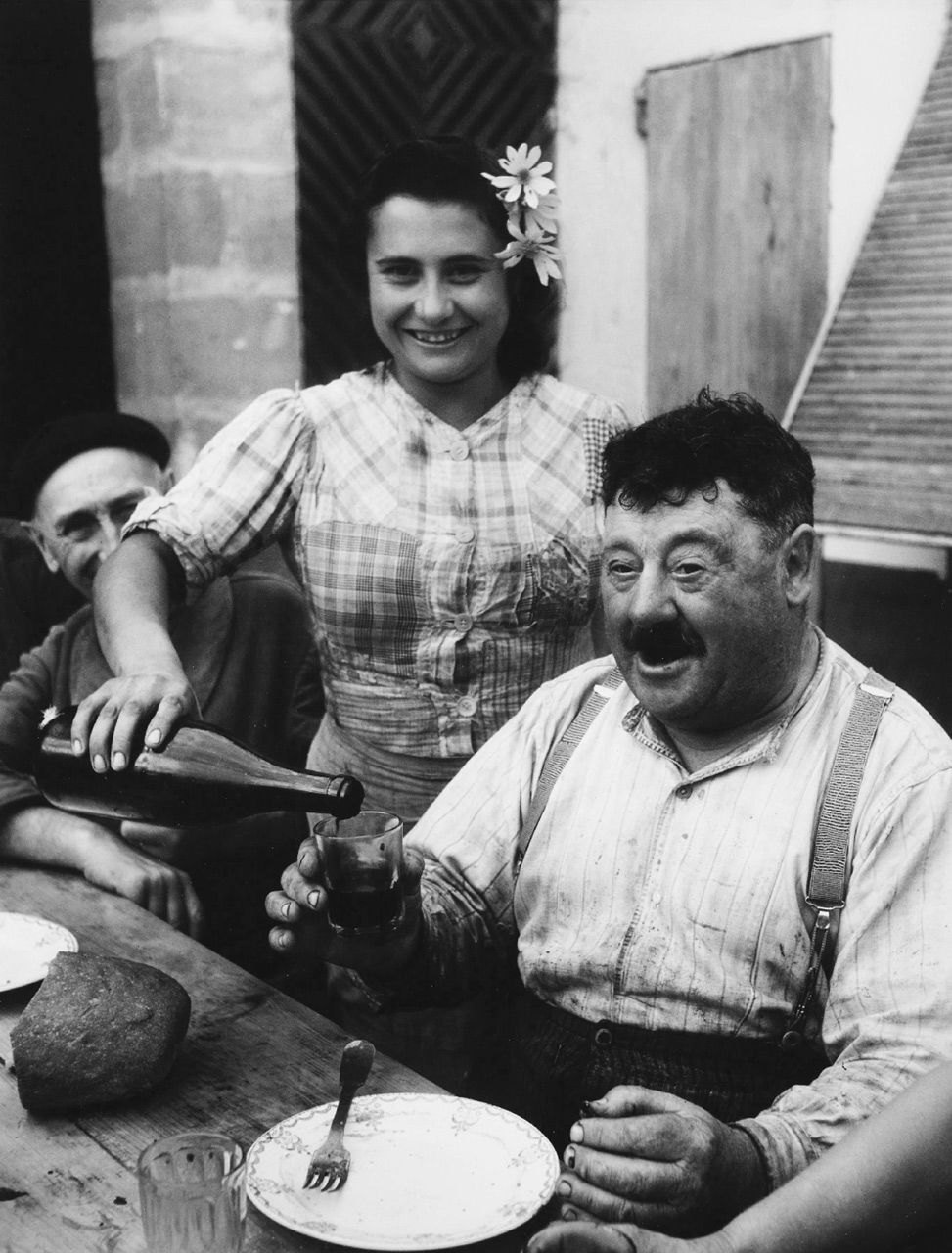 Willy Ronis - Le vigneron girondin, Cavignac 1945