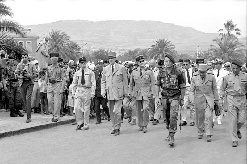 Arthur Smet - Secteur de Saïda sous les ordres de Bigeard, visite de Charles de Gaulle, tournée des popotes, aout 59