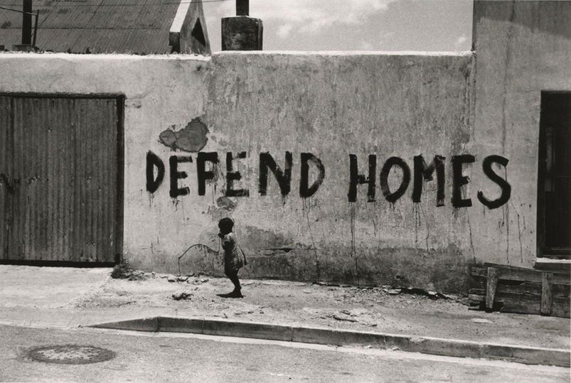 Dan Weiner - Graffiti protesting the government's removal and resettlement of Africans to reserves, Sophiatown, South Africa 1954