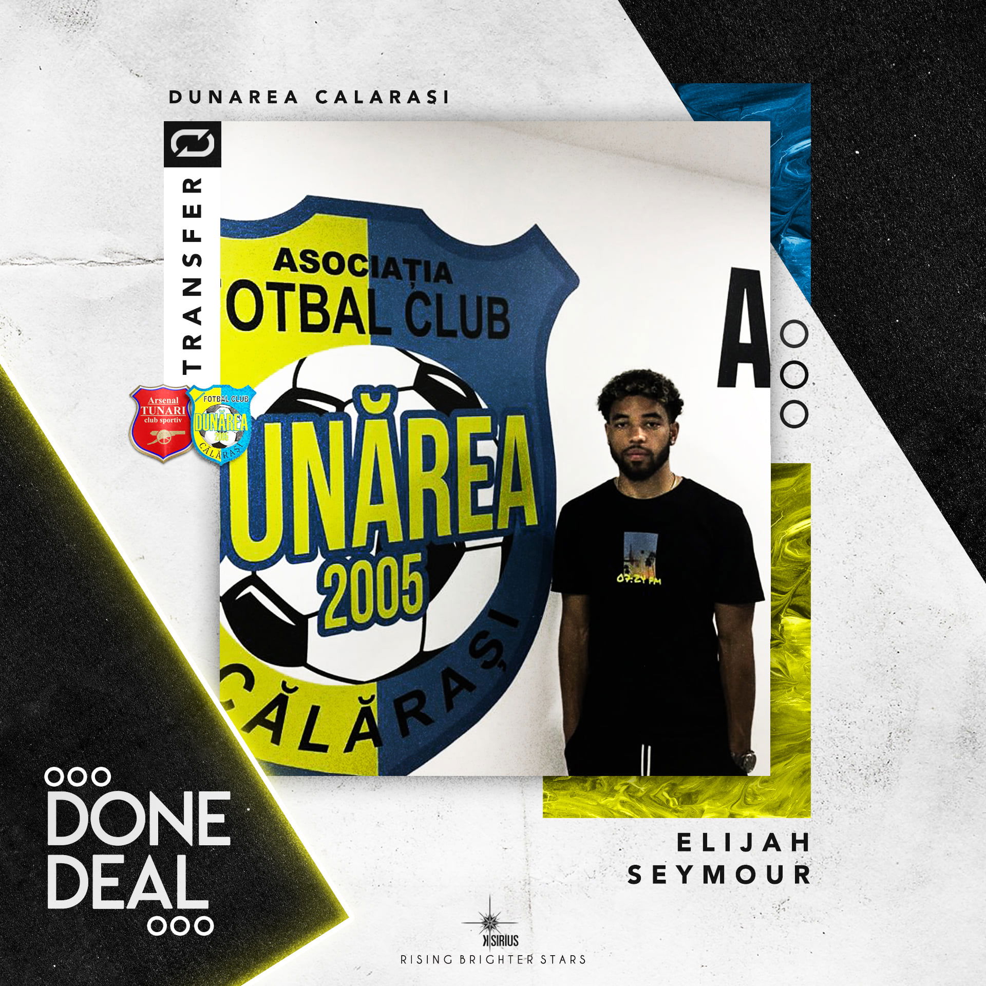 Signing: Elijah Seymour with A.F.C. Dunărea Călărași