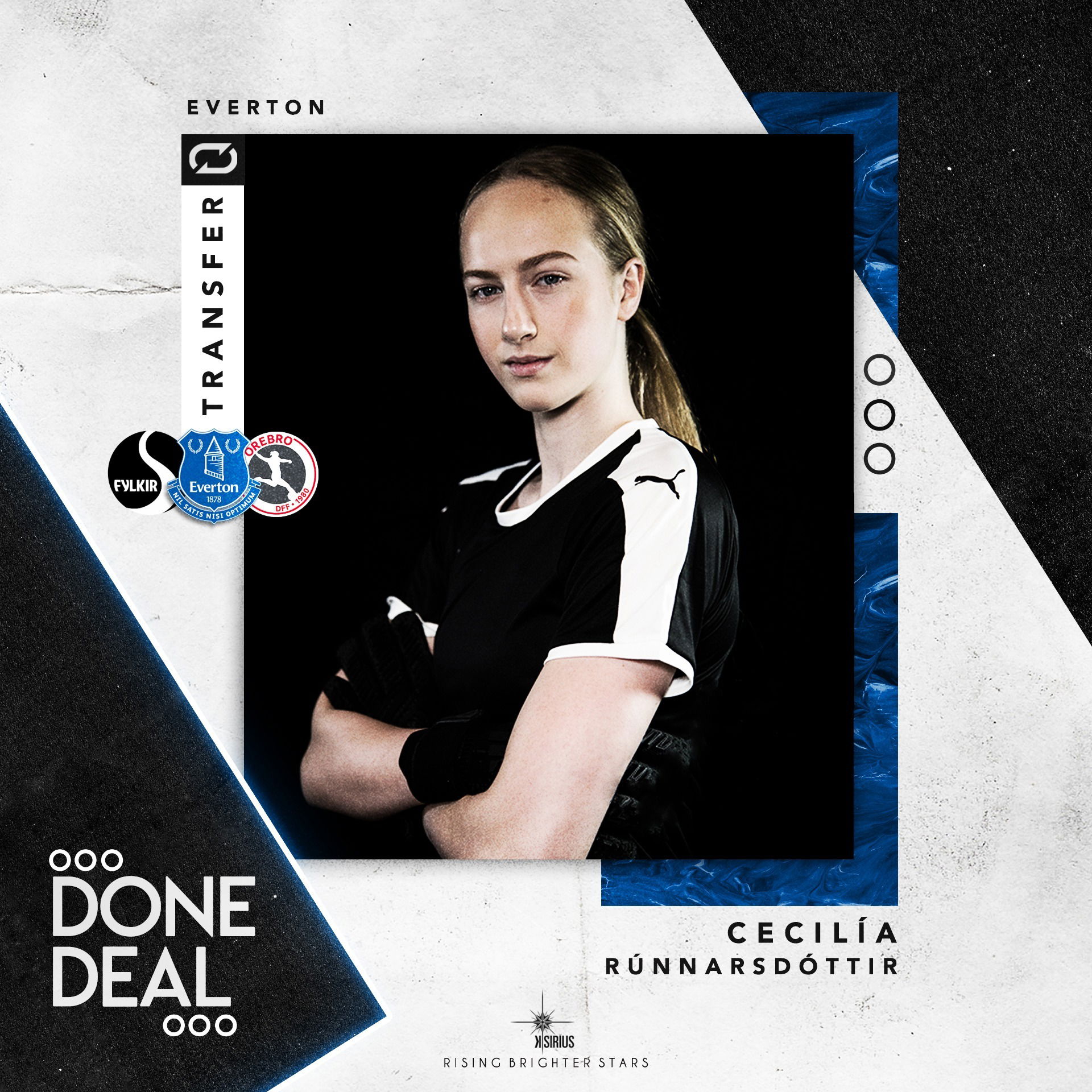 Signing: Cecilía Rán Rúnarsdóttir with Everton F.C.