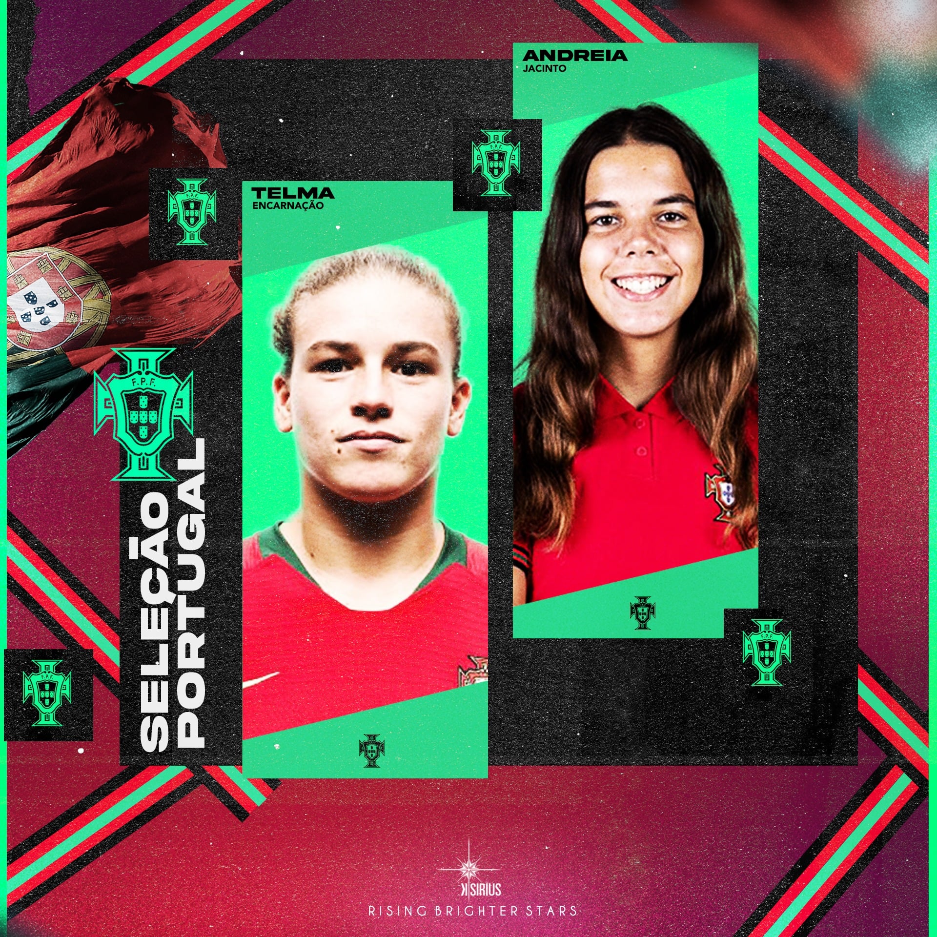 National Team: Andreia Jacinto (Sporting C.P.) and Telma Raquel (C.S. Marítimo)