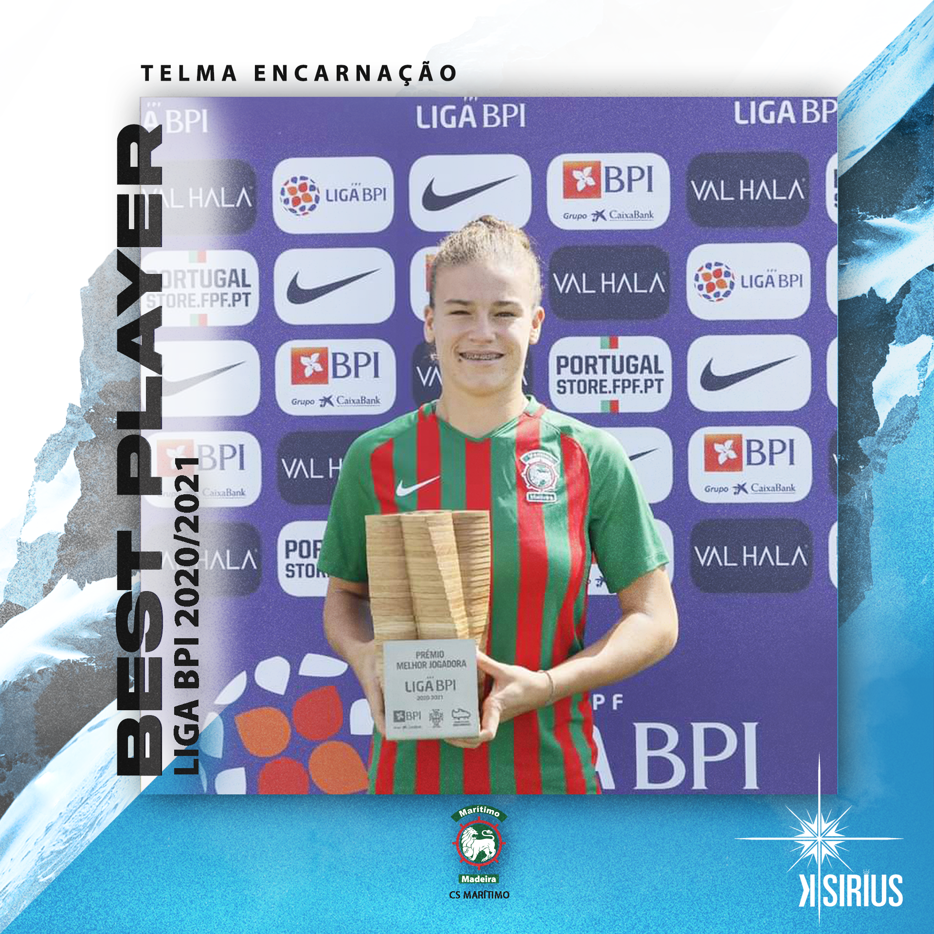 Best Player of the Year: Telma Encarnação (C.S. Marítimo)