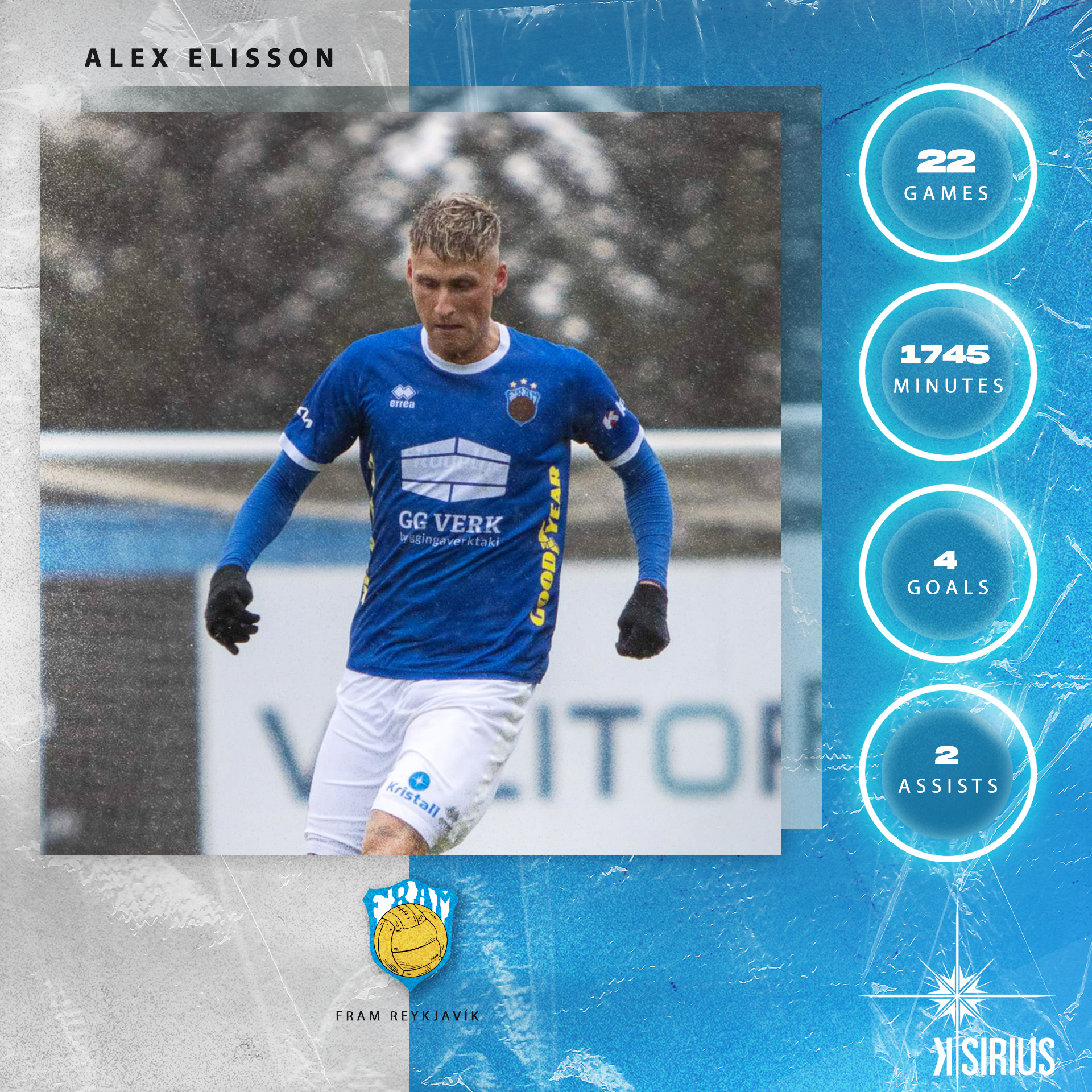 Stats: Alex Elísson (Fram Reykjavík)