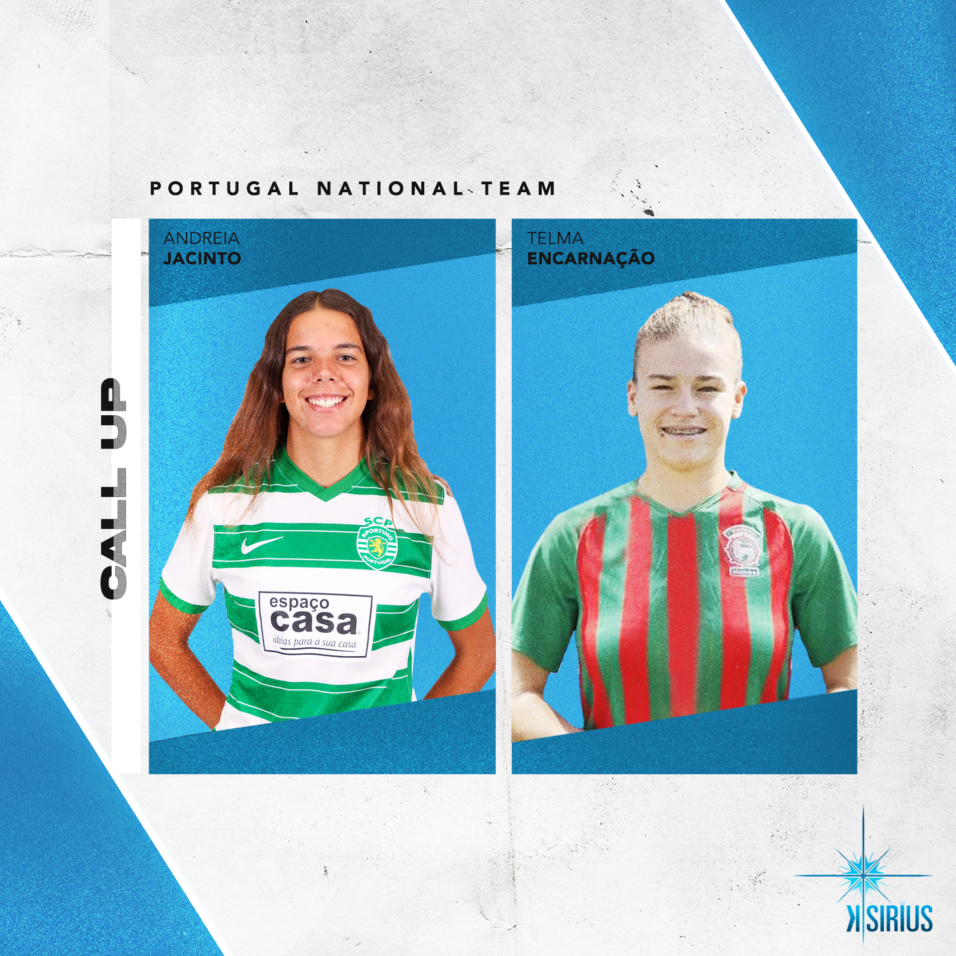 National Team: Andreia Jacinto (Sporting C.P.) and Telma Encarnação (C.S. Marítimo)