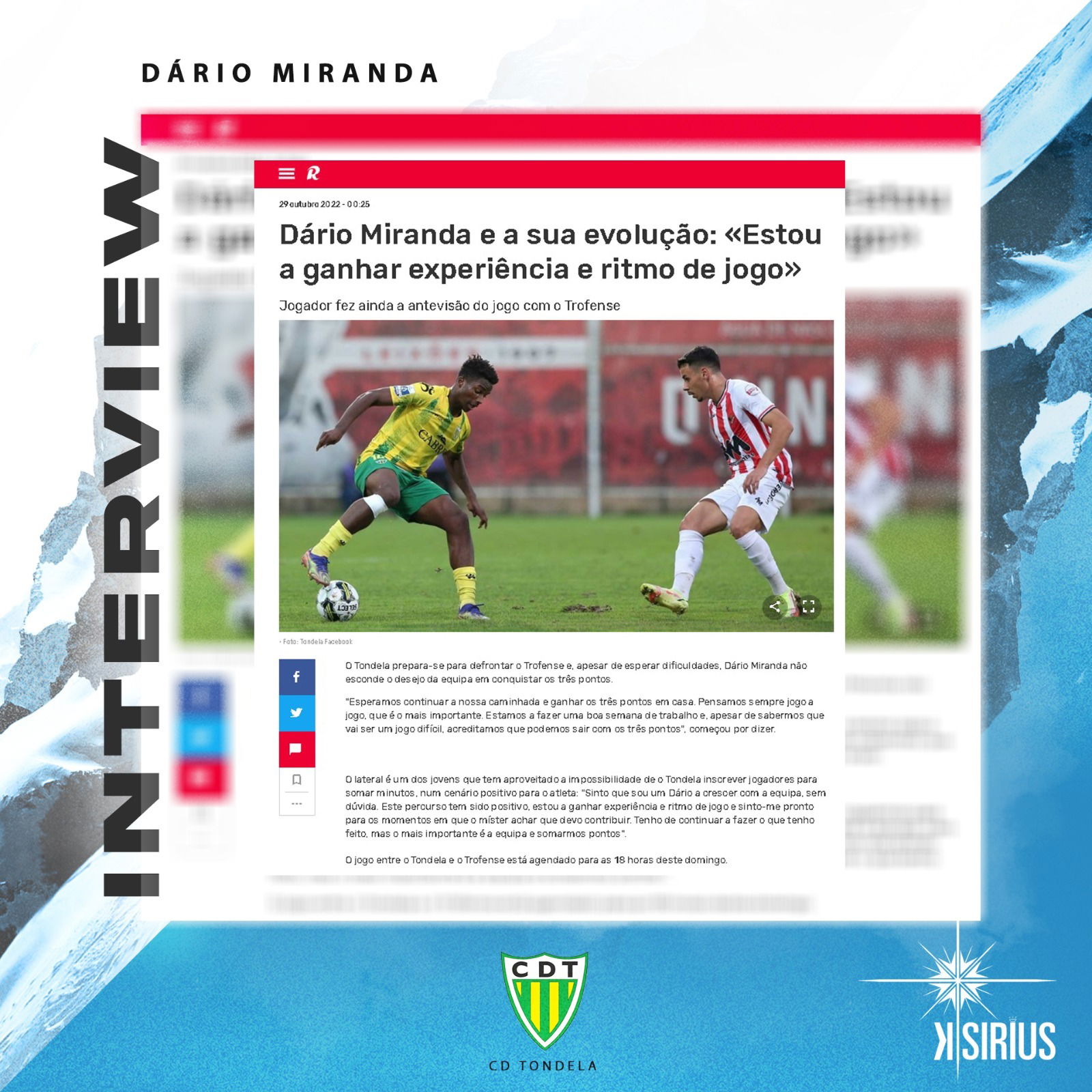 Interview: Dário Miranda (CD Tondela)