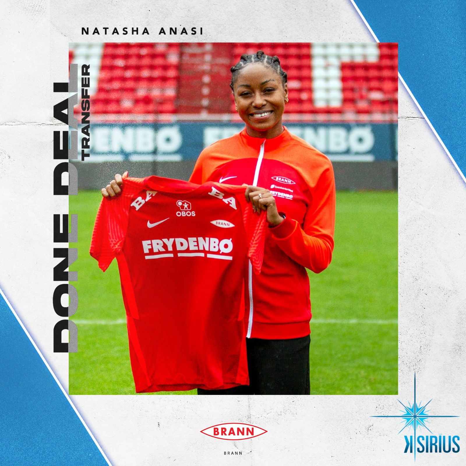 Transfer: Natasha Anasi (SK Brann)