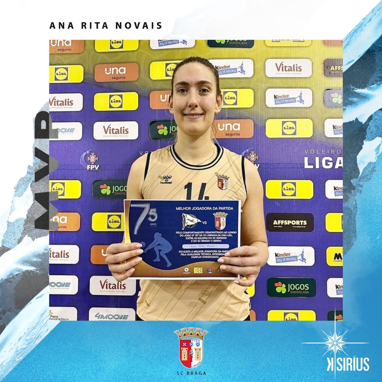 MVP: Ana Rita Novais (SC Braga)