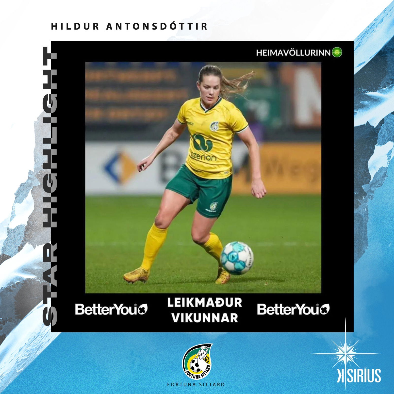 Star Highlight: Hildur Antonsdóttir (Fortuna Sittard)