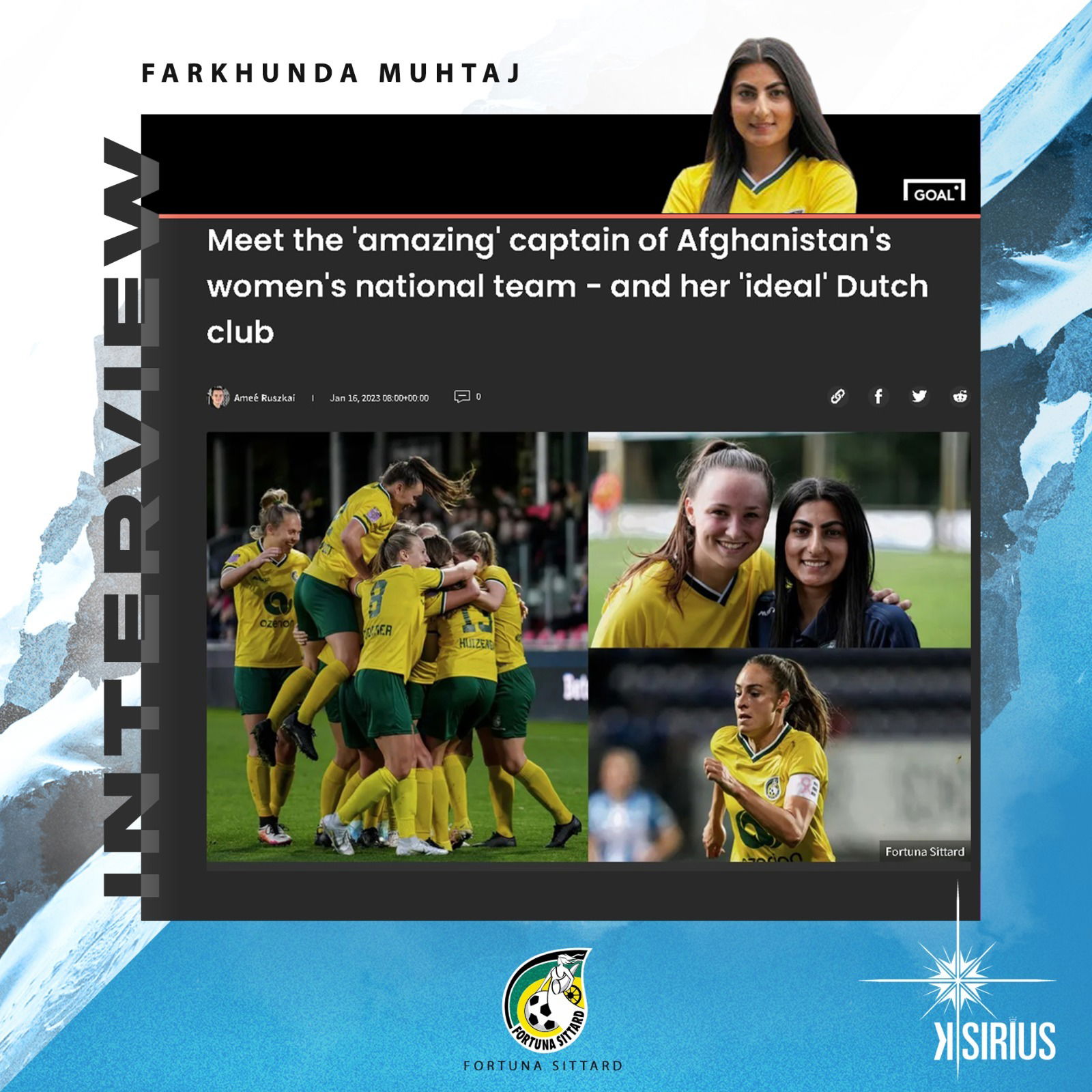 Interview: Farkhunda Muhtaj (Fortuna Sittard)