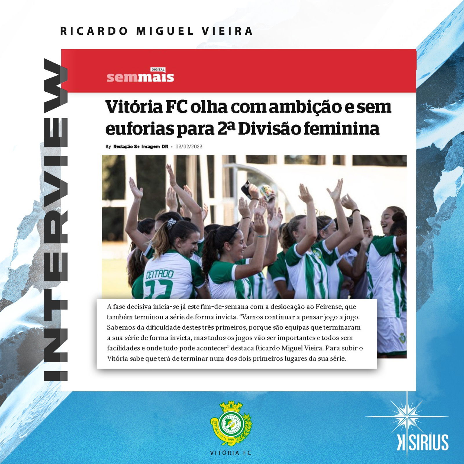 Interview: Ricardo Miguel Vieira (Vitória FC)