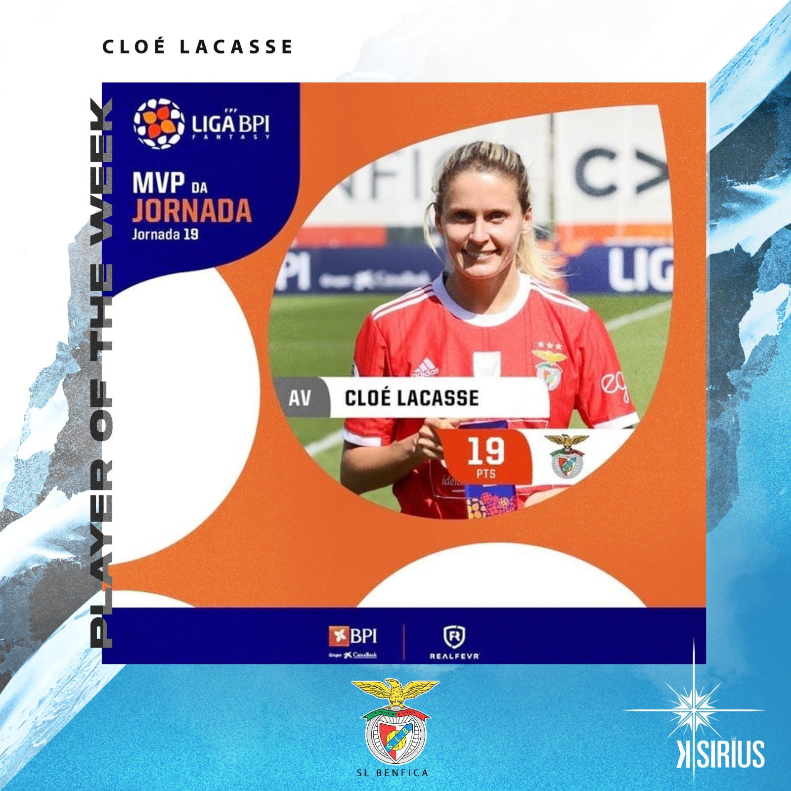 Team of the Week: Cloé Lacasse (SL Benfica)