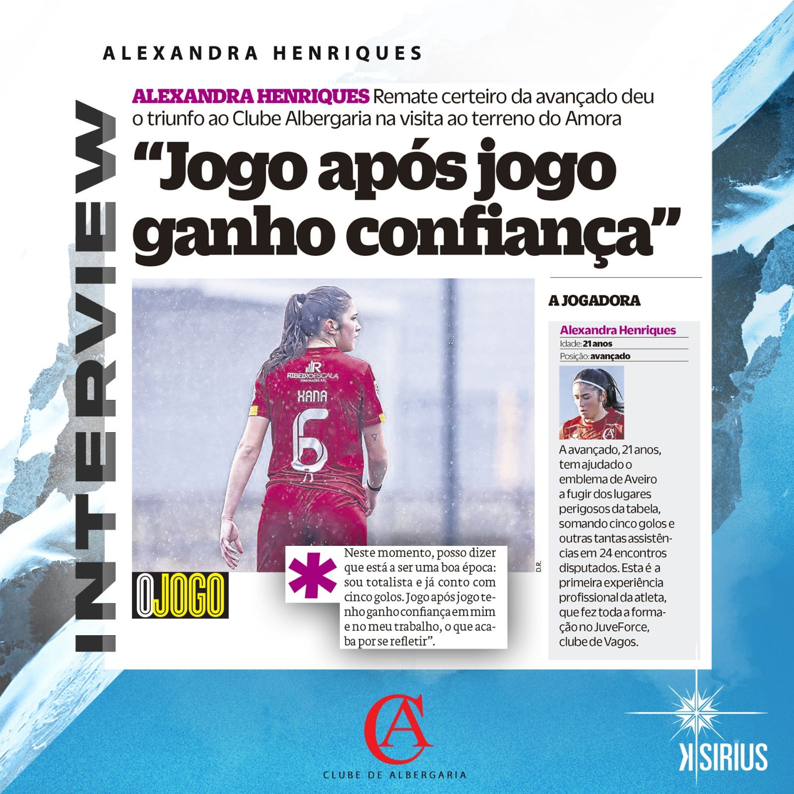 Interview: Alexandra Henriques (Clube de Albergaria)