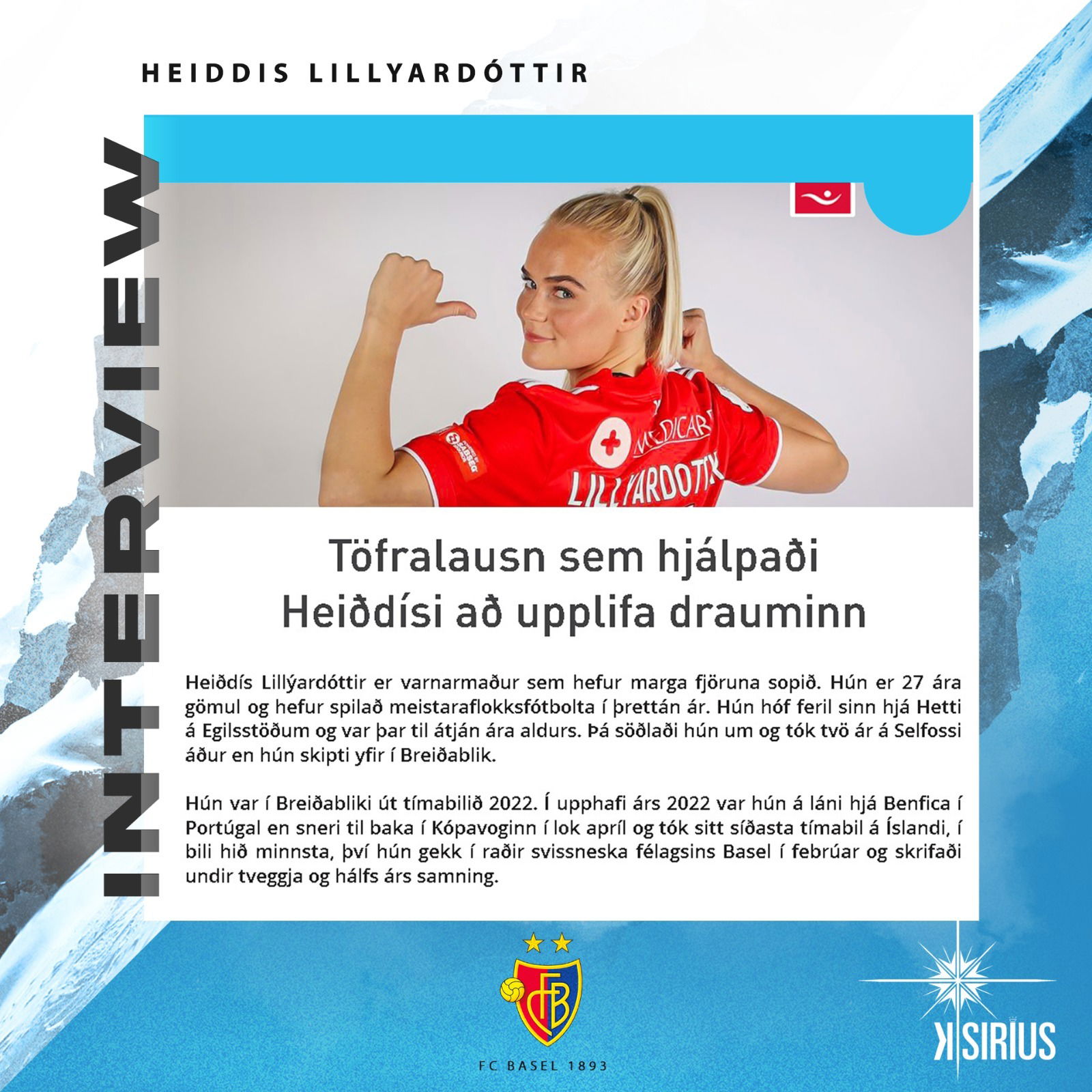 Interview: Heiddis Lillyardóttir (FC Basel 1893)