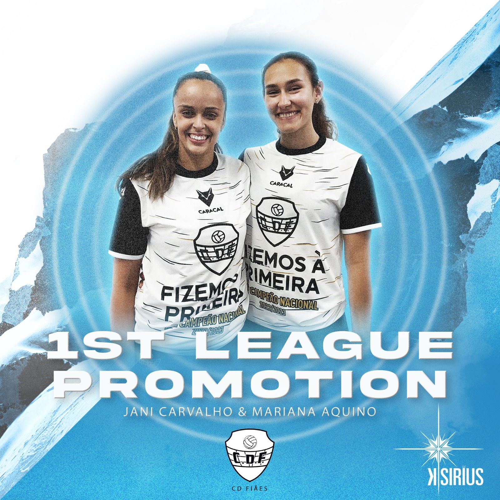 1st League Promotion: Jani Carvalho and Mariana Aquino (CD Fiães)