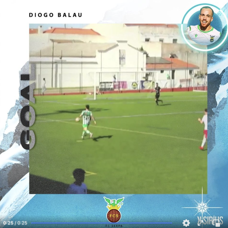 Goal: Diogo Balau (FC Serpa)