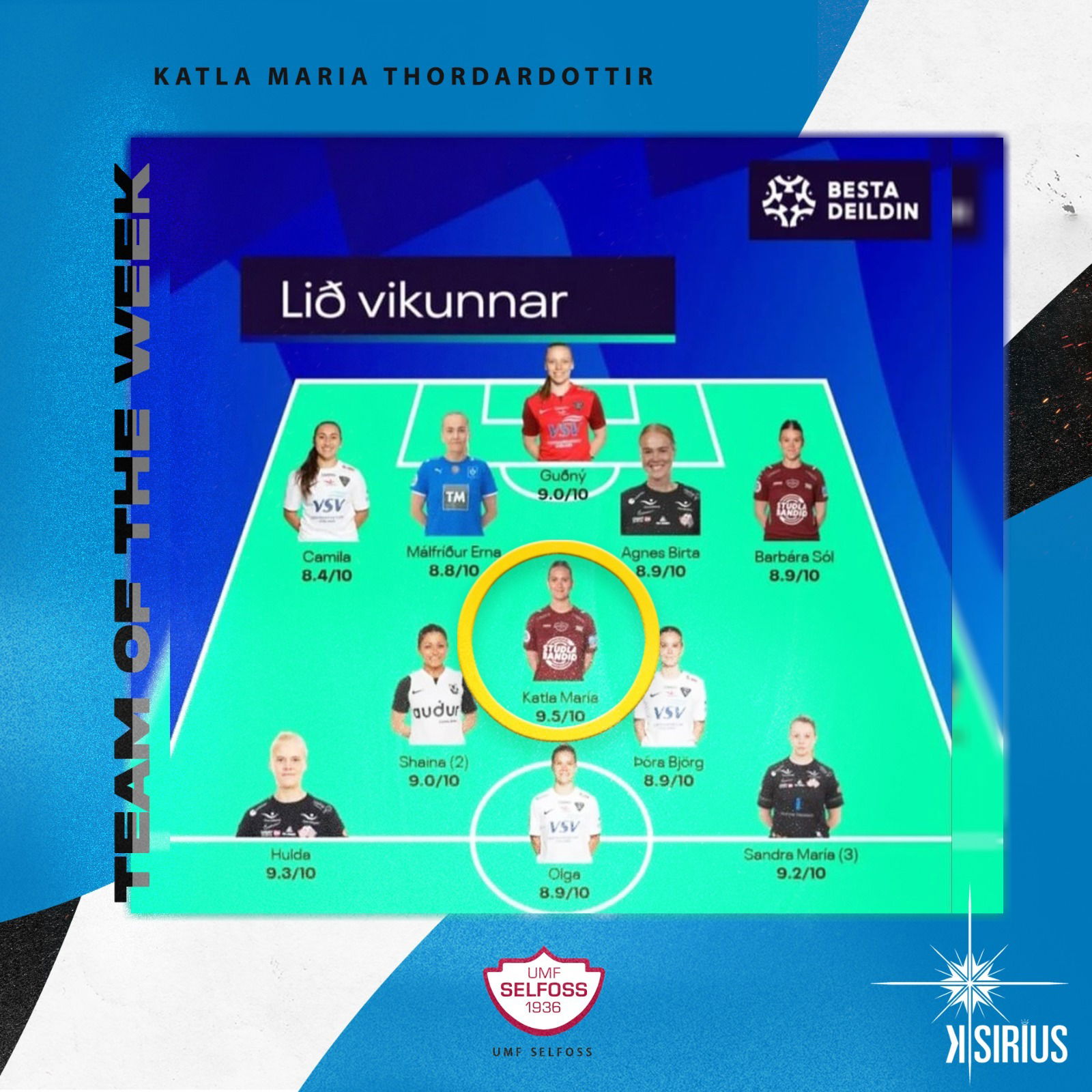 Team of the Week: Katla Maria Thordardottir (UMF Selfoss)