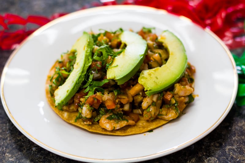 Tostada de Ceviche