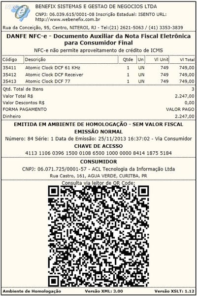 ADOÇÃO DA NOTA FISCAL DE CONSUMIDOR ELETRÔNICA – NFC-e  PRORROGAÇÃO
