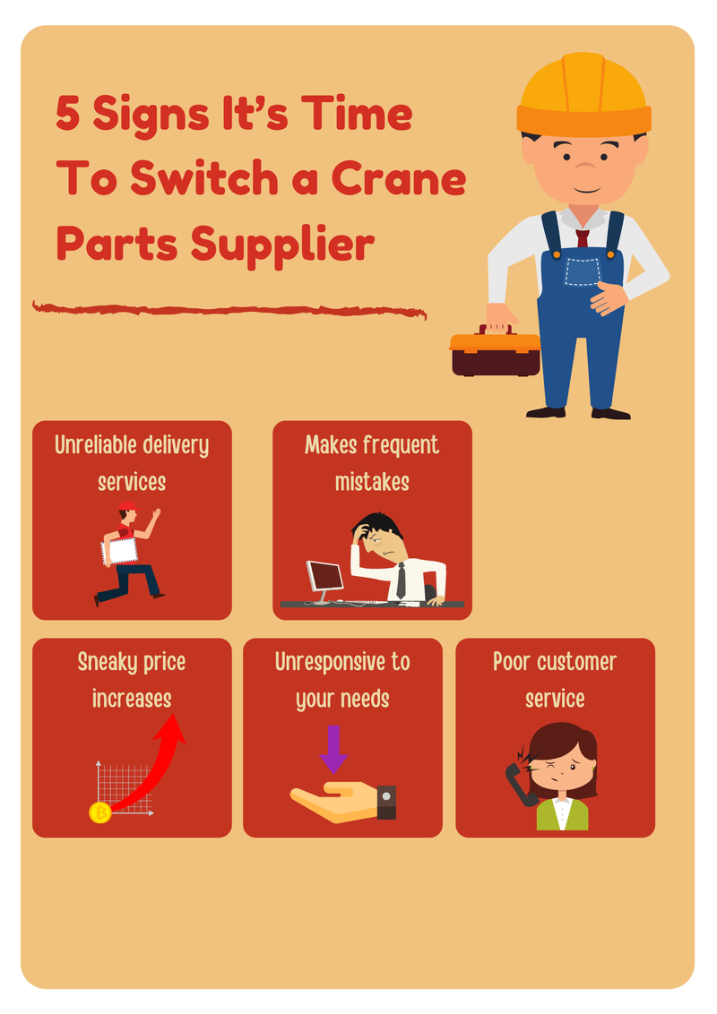 5 Signs It’s Time To Switch a Crane Parts Supplier