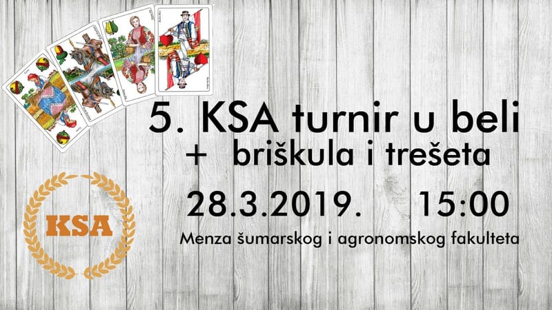 5. KSA turnir u beli + briškula i trešeta