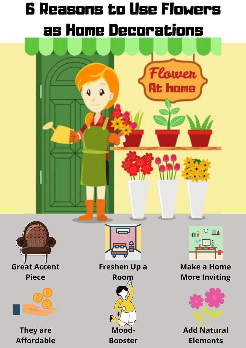 6 Reasons to Use Flowers as Home Decorations