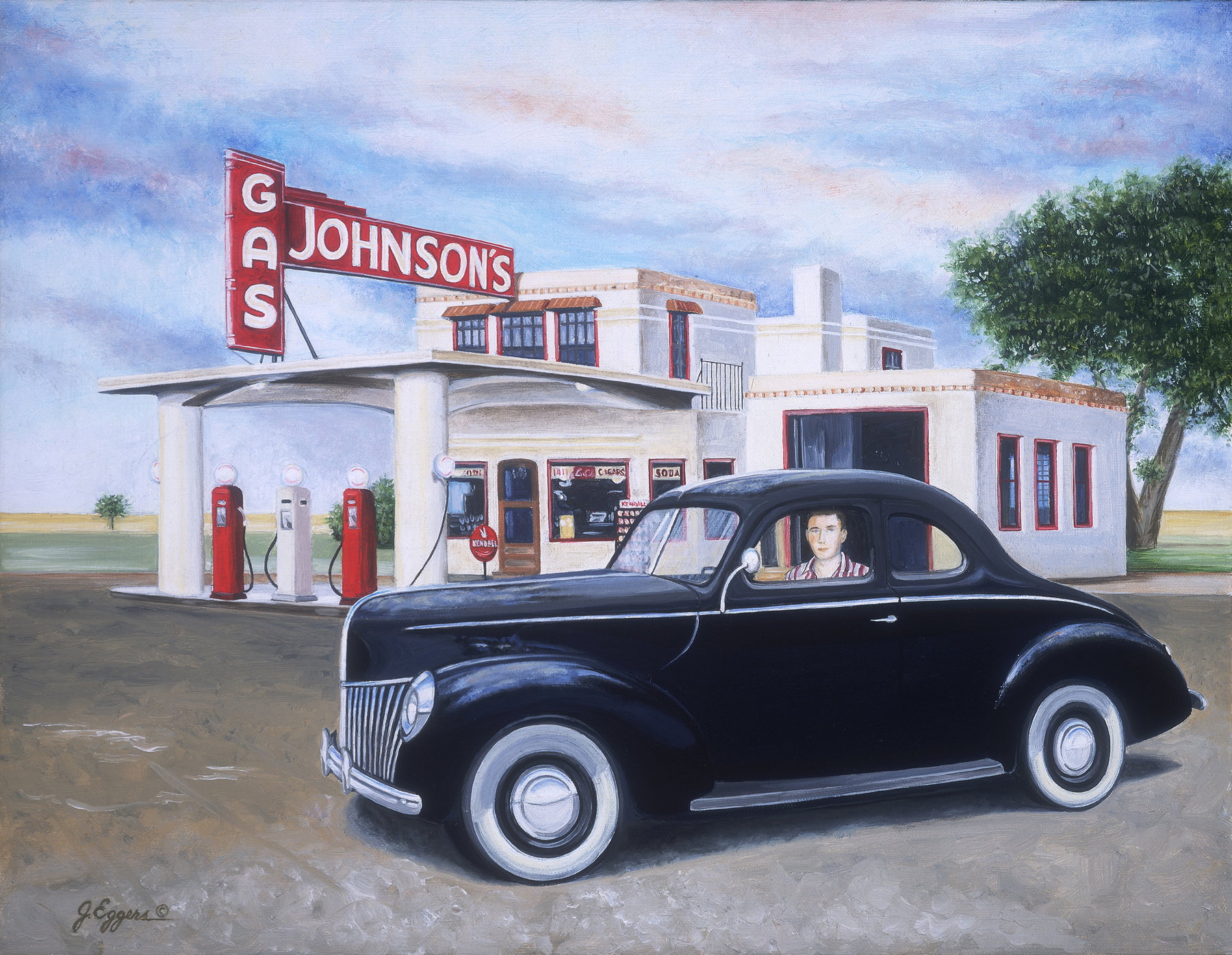 Johnson's Corner & 1940 Ford