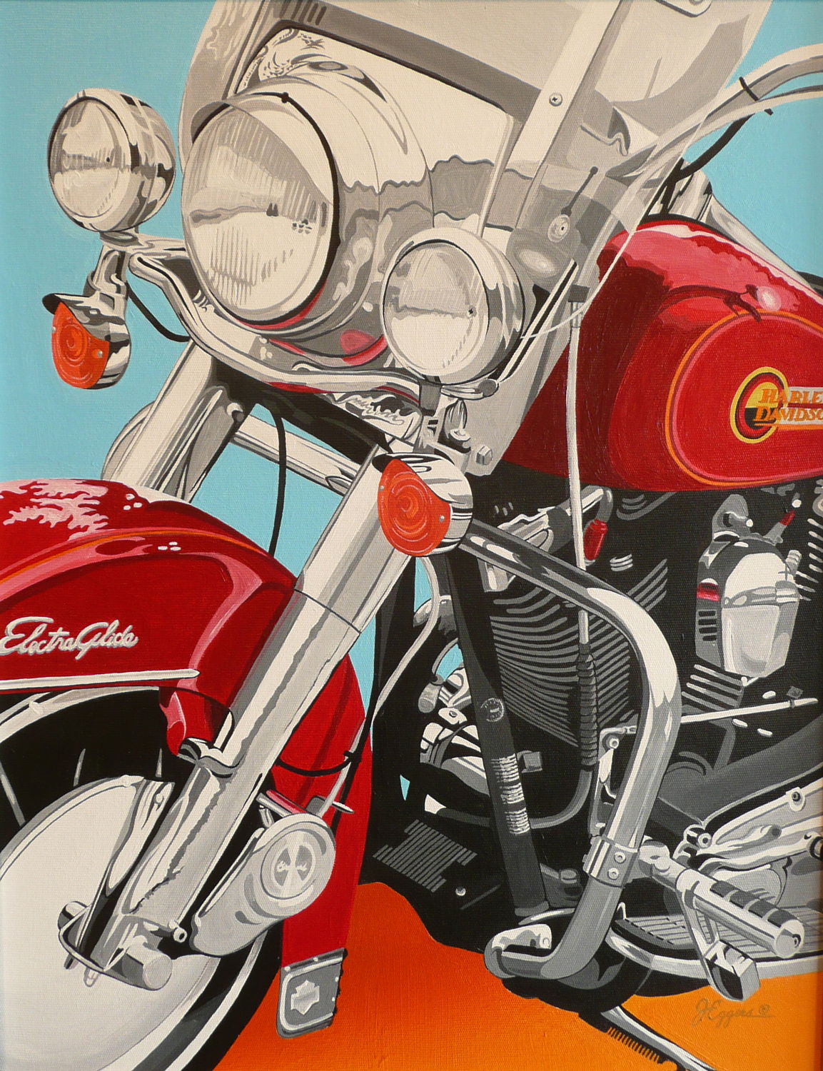 Red Electra Glide