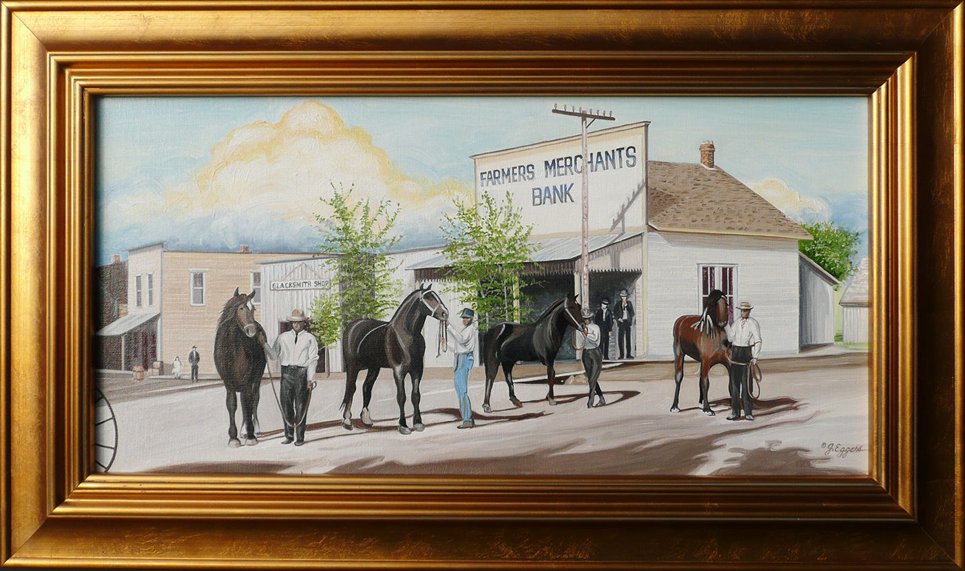 Herman Eggers' Horse Exhibition, Byron, NE @1907