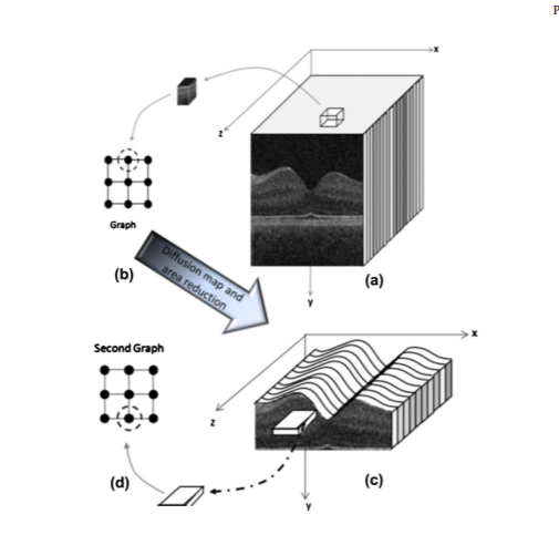 Diffusion map segmentation