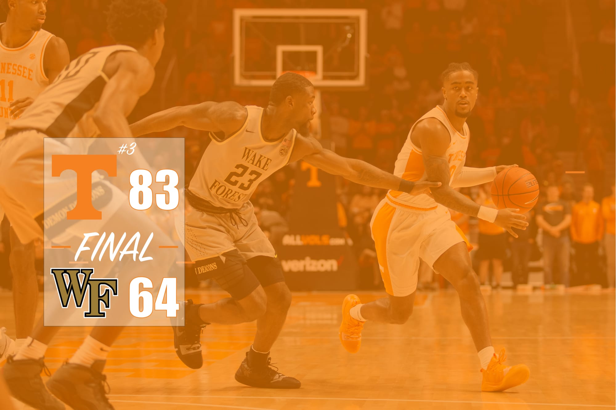 3 Takeaways: No. 3 Tennessee 83, Wake Forest 64