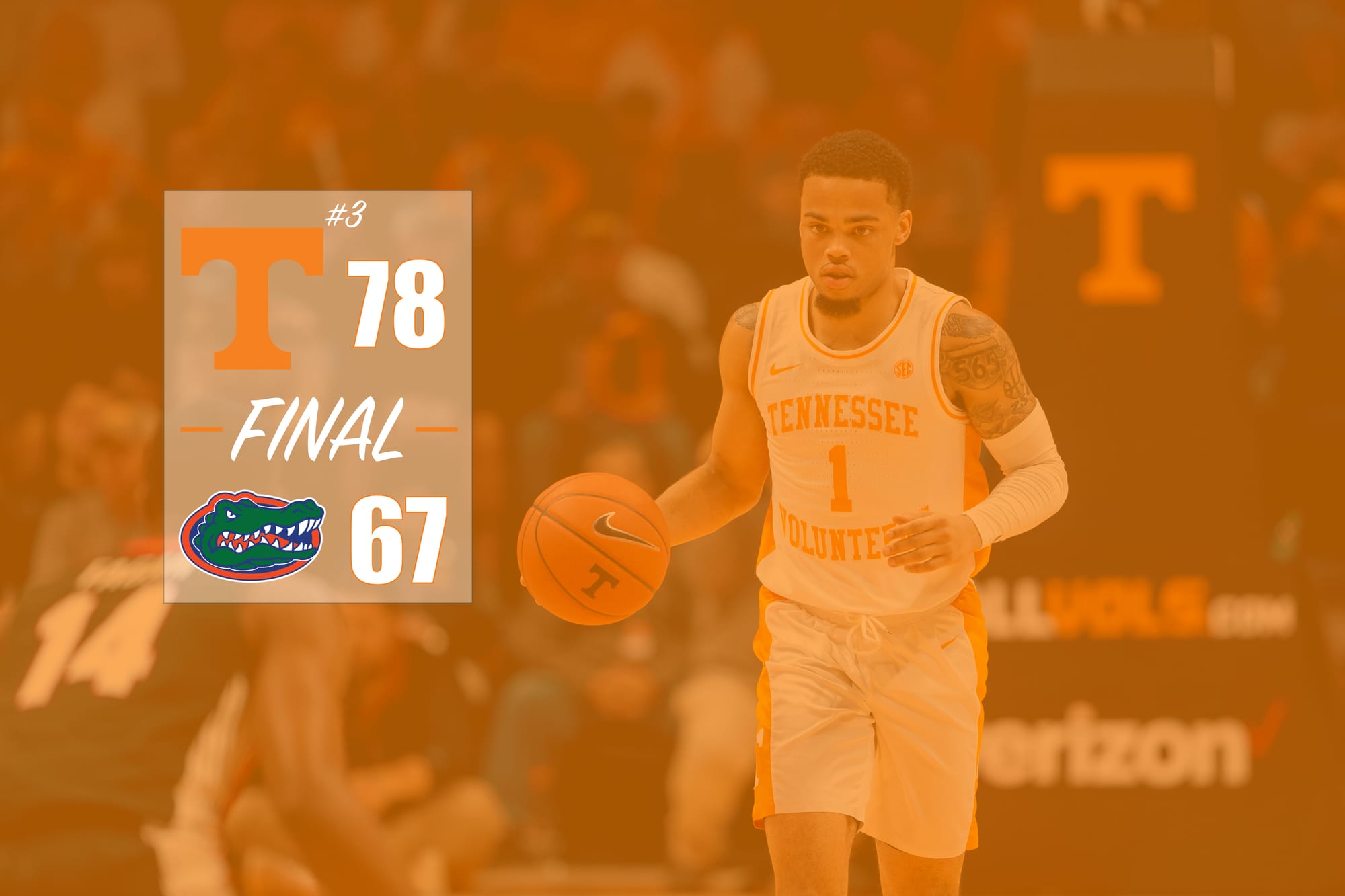 5 Takeaways: No. 3 Tennessee 78, Florida 67