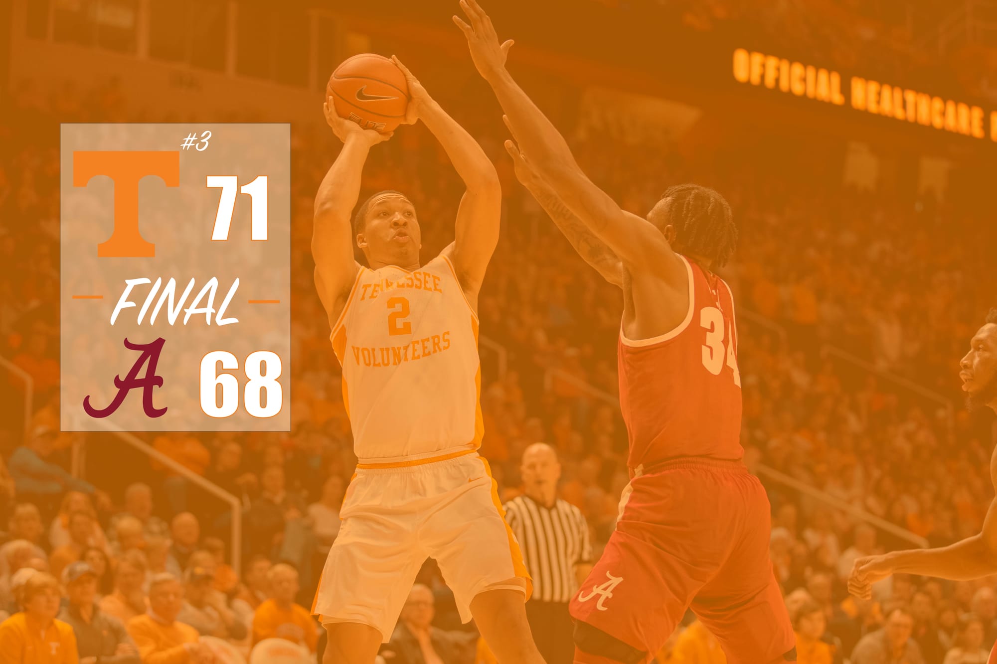 5 Takeaways: No. 3 Tennessee 71, Alabama 68