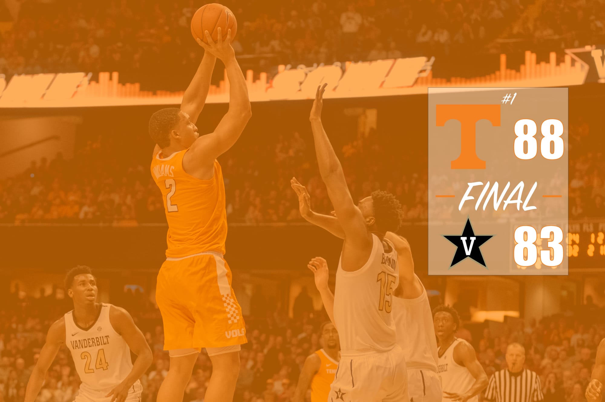 5 Takeaways: No. 1 Tennessee 88, Vanderbilt 83