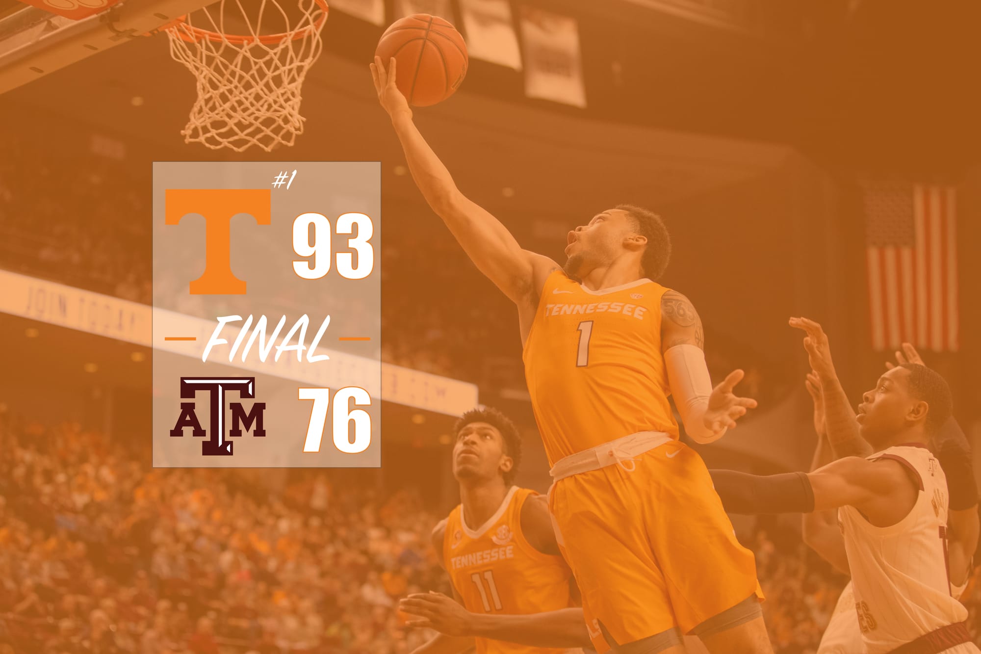 5 Takeaways: No. 1 Tennessee 93, Texas A&M 76