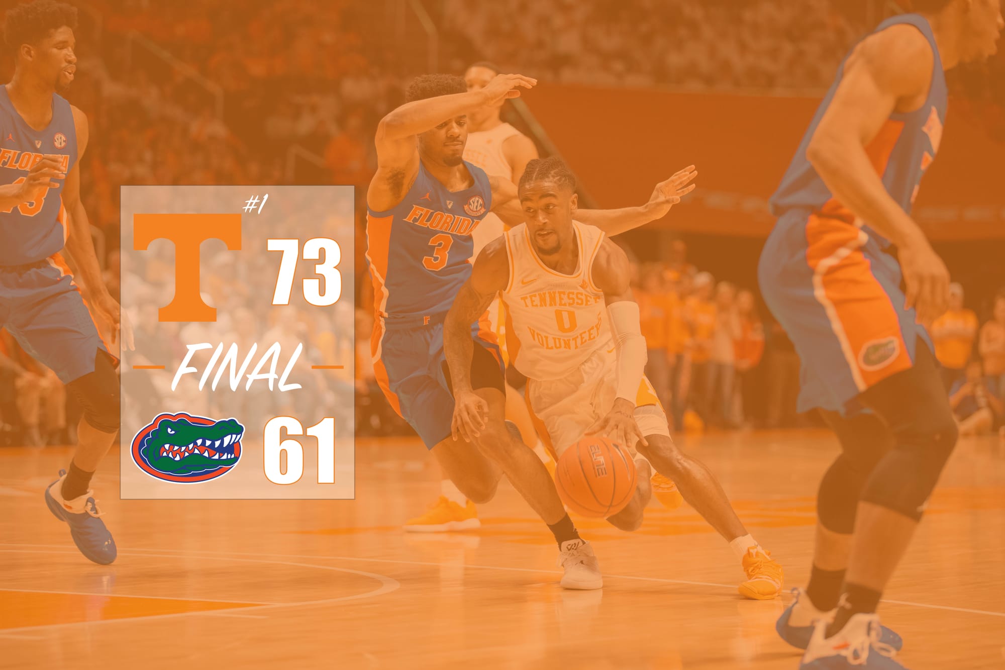 3 Takeaways: No. 1 Tennessee 73, Florida 61