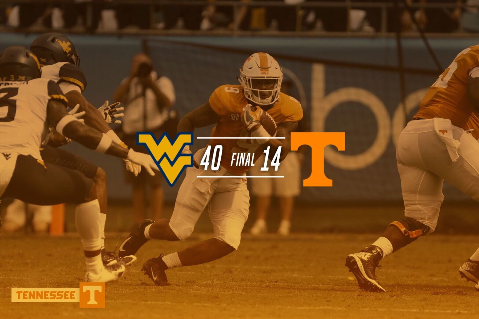 West Virginia 40  Tennessee 14