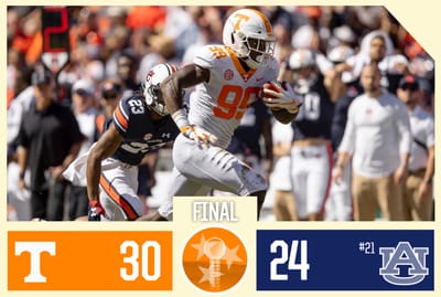 Tennessee 30  Auburn 24