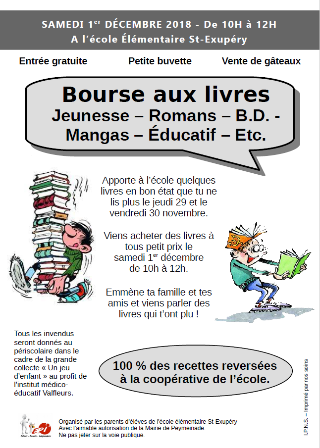 Bourse aux livres Elémentaire St Exupéry