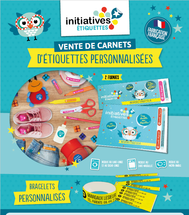 Etiquettes Ecole Mat et Elem Fragonard/Mirabeau