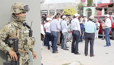 Rivas se pasea con escoltas