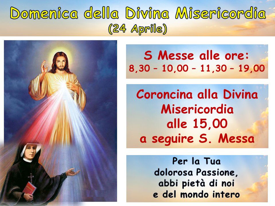 Domenica della Divina Misericordia