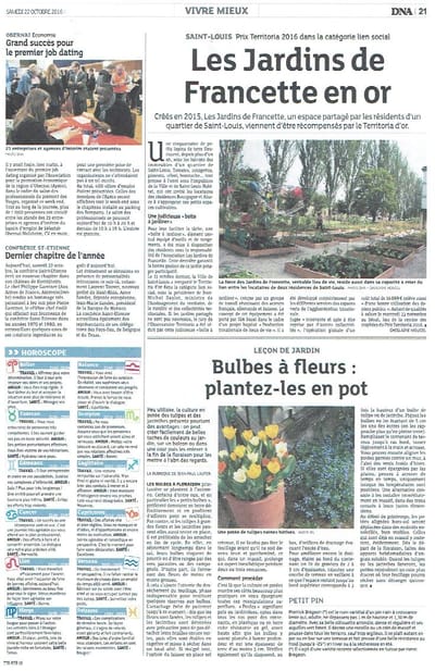 L'association "Aux jardins de Francette" primée.