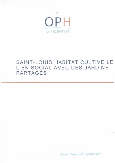 La fédération nationale des offices publics de l'habitat parle des "Jardins de Francette"