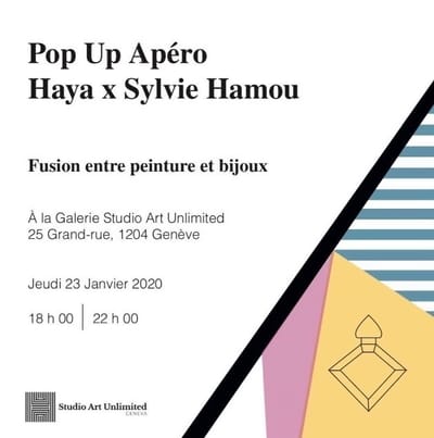 POP UP le 23 janvier 2020 - fusion entre bijou et peinture image