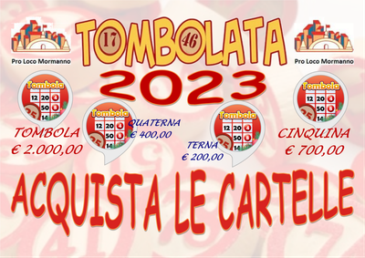 LA TOMBOLATA DI FINE ANNO