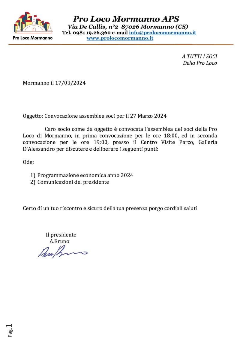 ASSEMBLEA SOCI 27 MARZO 2024