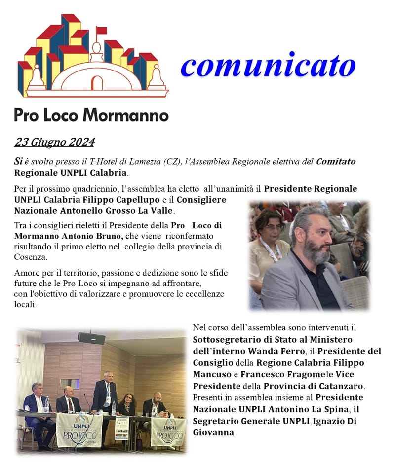 ASSEMBLEA REGIONALE 23 GIUGNO 2024